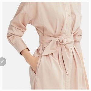 Uniqlo cotton satin shirt dress